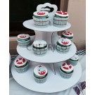 3 units X 3 Tier Disposable Cupcake Stand