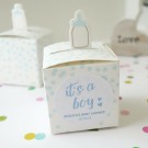 24 units of Personalised Blue Baby Shower Boxes- It's a boy ($1.50 each)